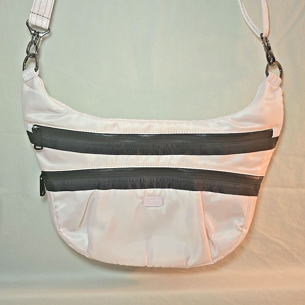 Lug HIPPY Baby Powder Pink Crossbody Purse Shoulder Bag NWOT RFID Safety Pockets